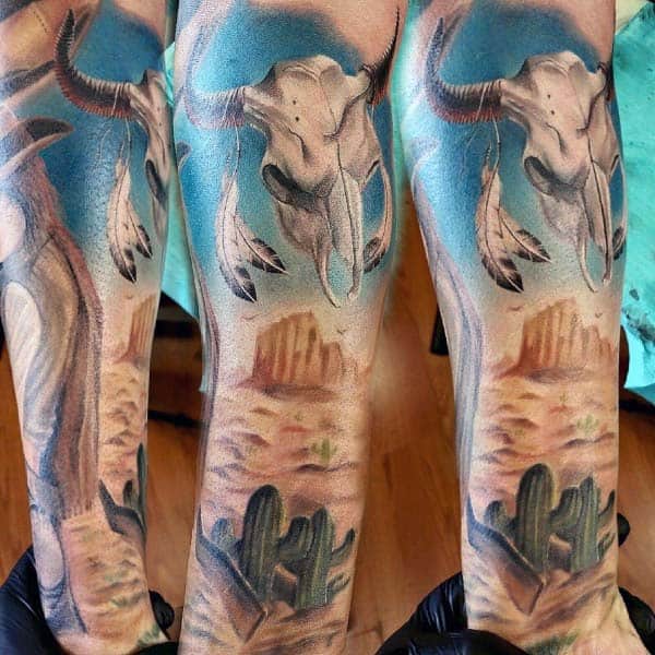 Bull Skull Tattoo