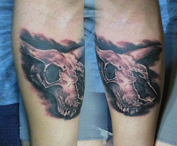 Bull Skull Tattoo