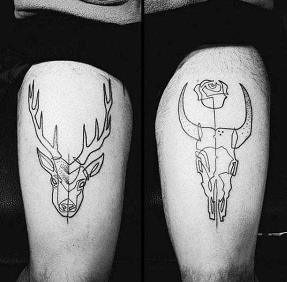 Bull Skull Tattoo