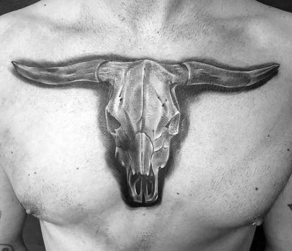 Bull Skull Tattoo