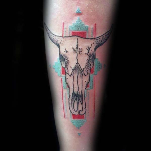 Bull Skull Tattoo