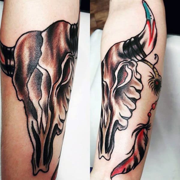 Bull Skull Tattoo