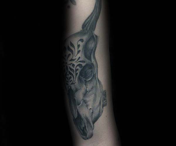 Bull Skull Tattoo