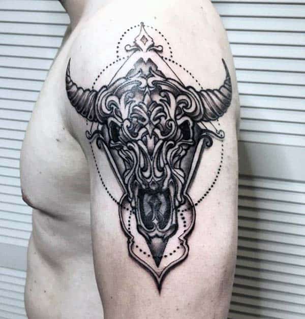 Bull Skull Tattoo