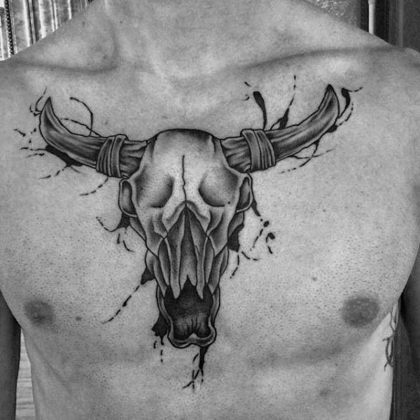 Bull Skull Tattoo