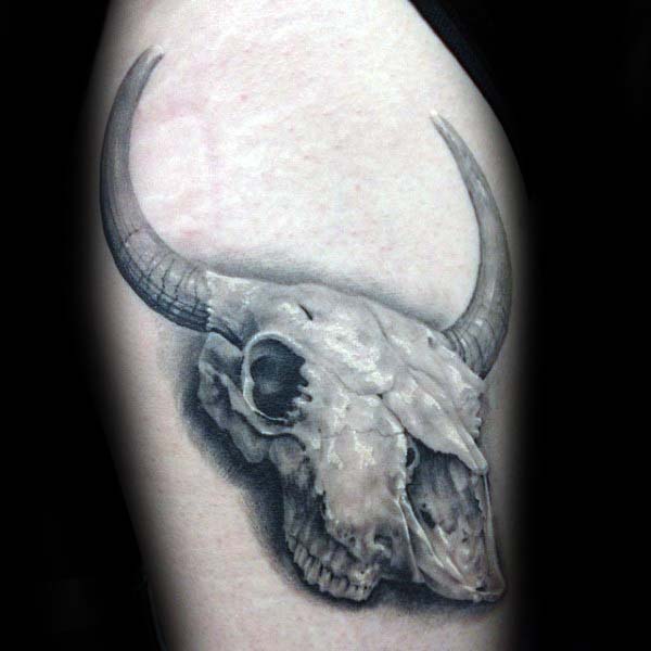 Bull Skull Tattoo