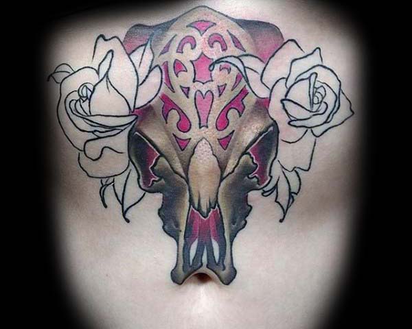 Bull Skull Tattoo