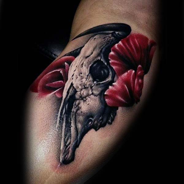 Bull Skull Tattoo