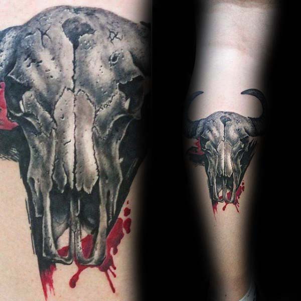 Bull Skull Tattoo