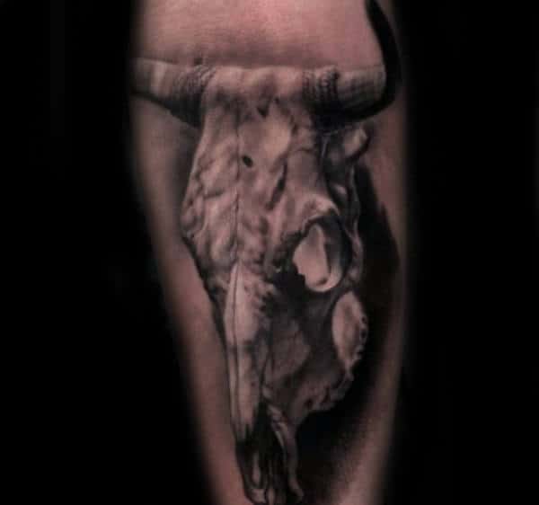 Bull Skull Tattoo