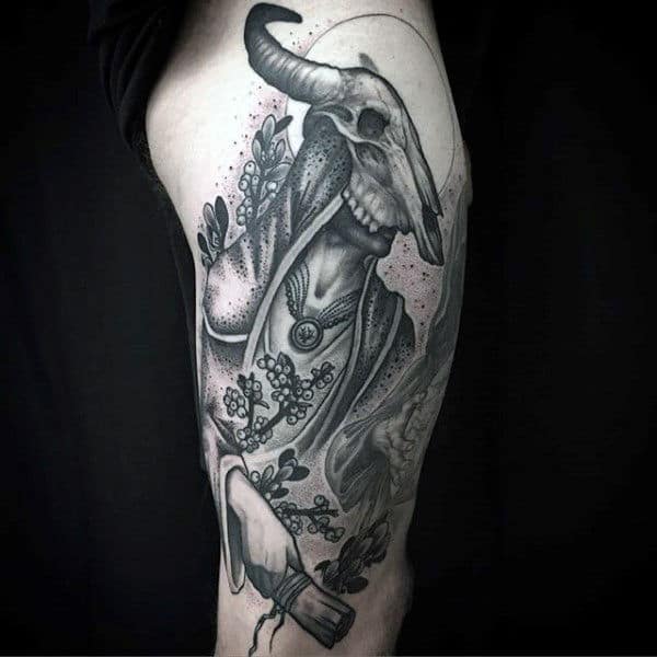 Bull Skull Tattoo