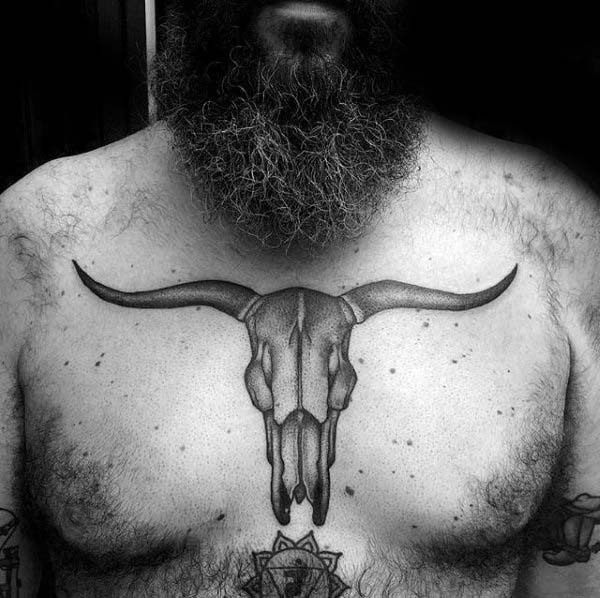 Bull Skull Tattoo