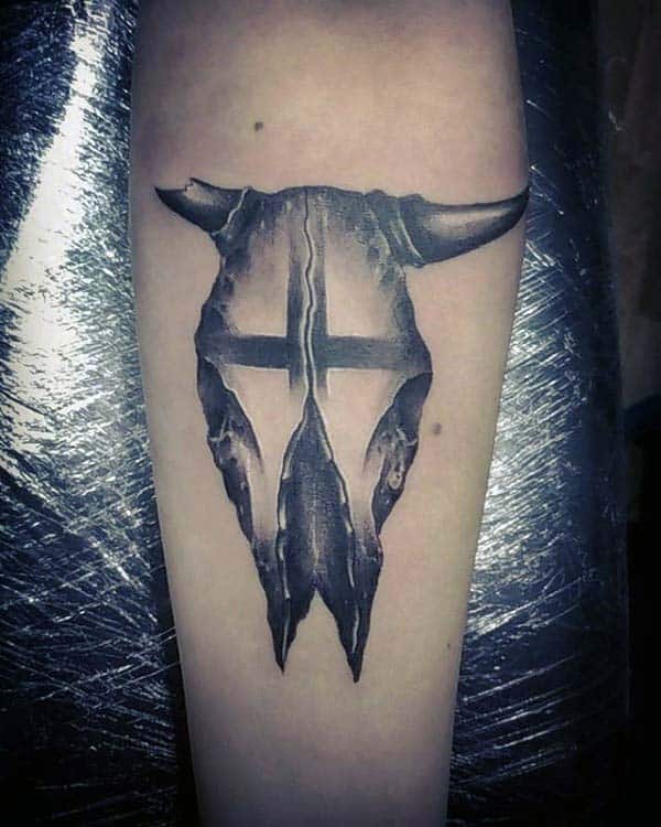 Bull Skull Tattoo