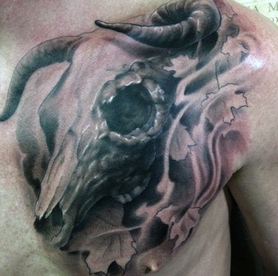 Bull Skull Tattoo