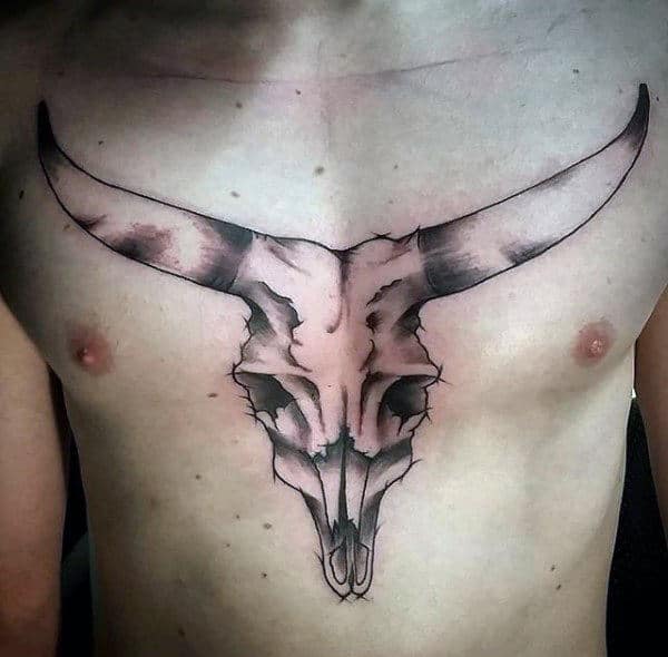 Bull Skull Tattoo