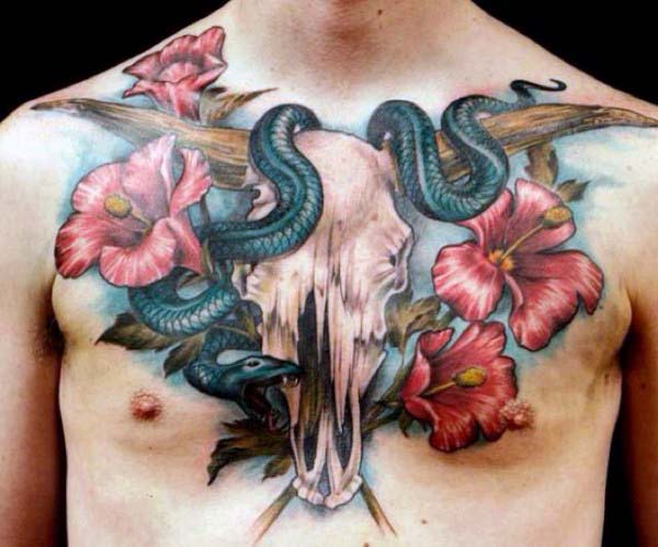 Bull Skull Tattoo