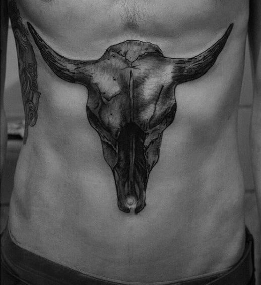 Bull Skull Tattoo