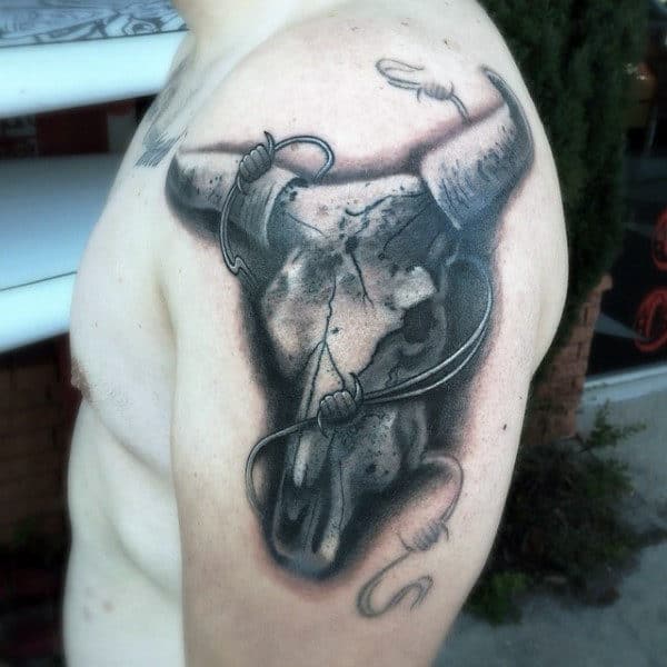 Bull Skull Tattoo