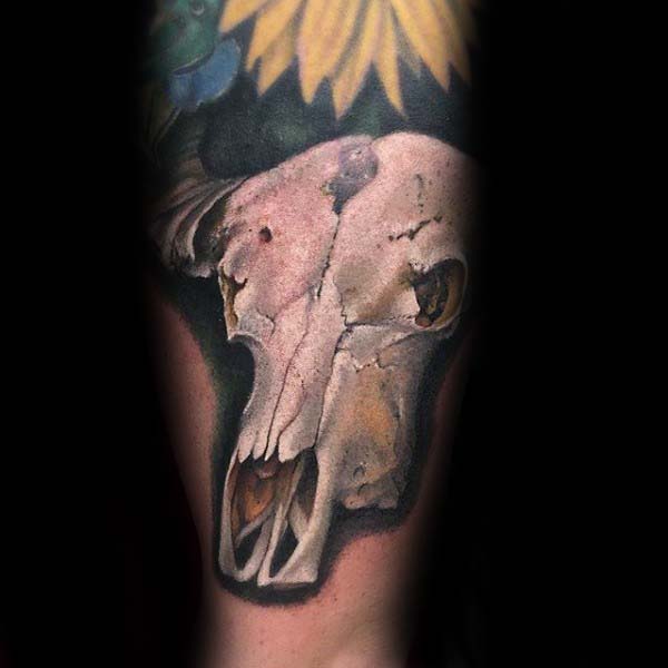 Bull Skull Tattoo