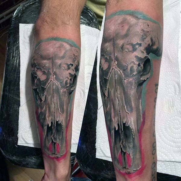 Bull Skull Tattoo