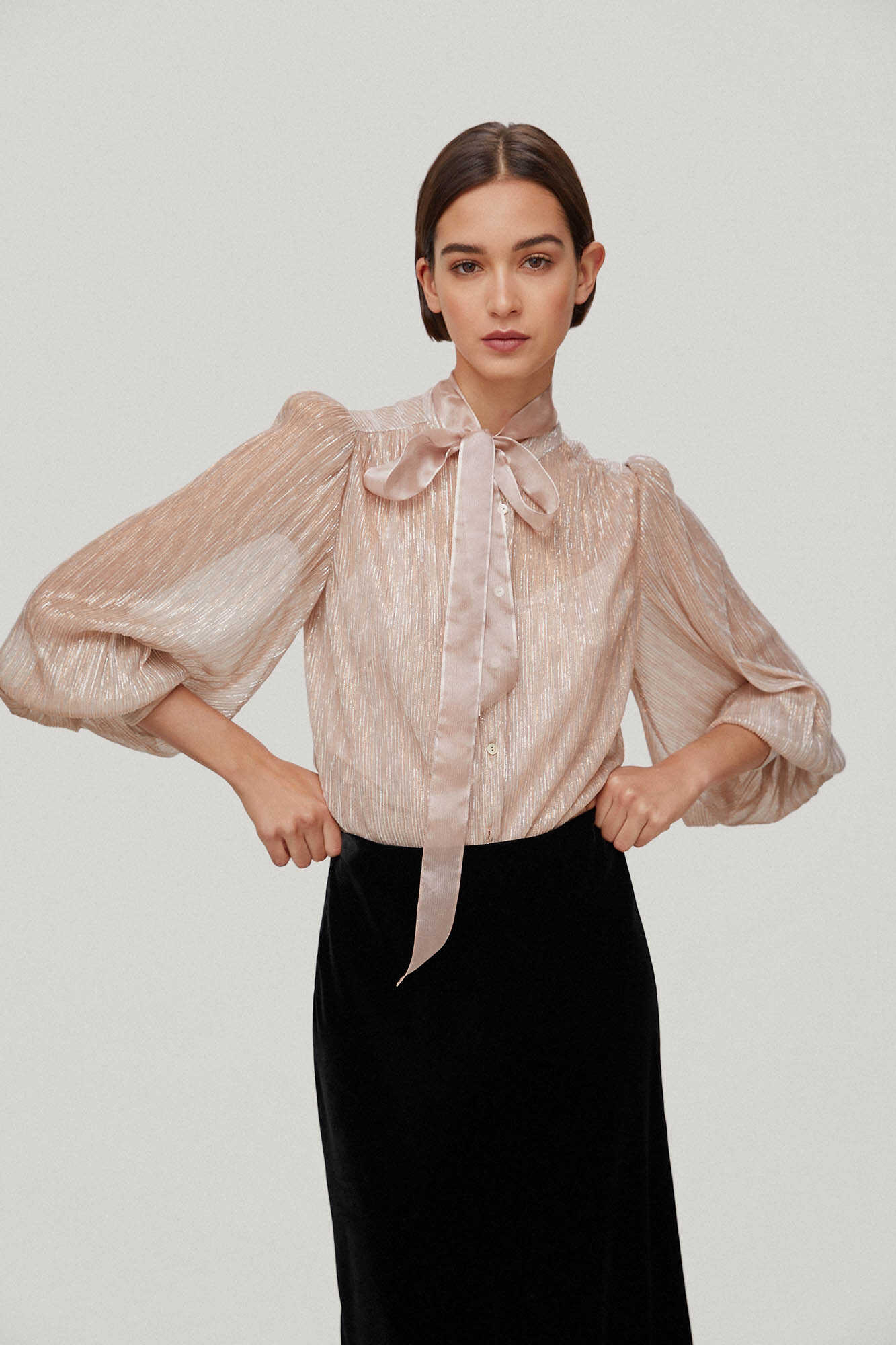 Blouse with bow by Pedro del Hierro x TFP