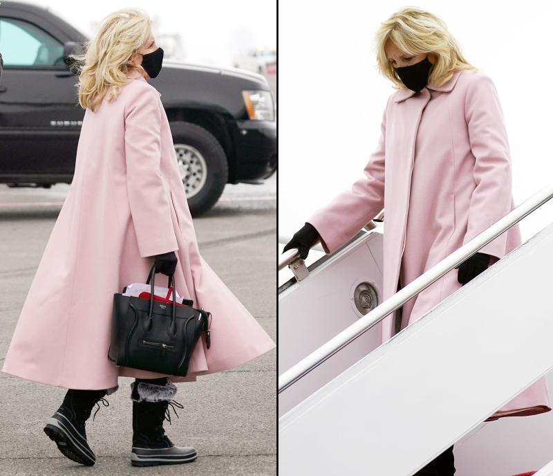 Jill Biden trägt einen rosa Mantel Dr. Jill Biden Die stilvollsten Momente, seit sie FLOTUS geworden ist