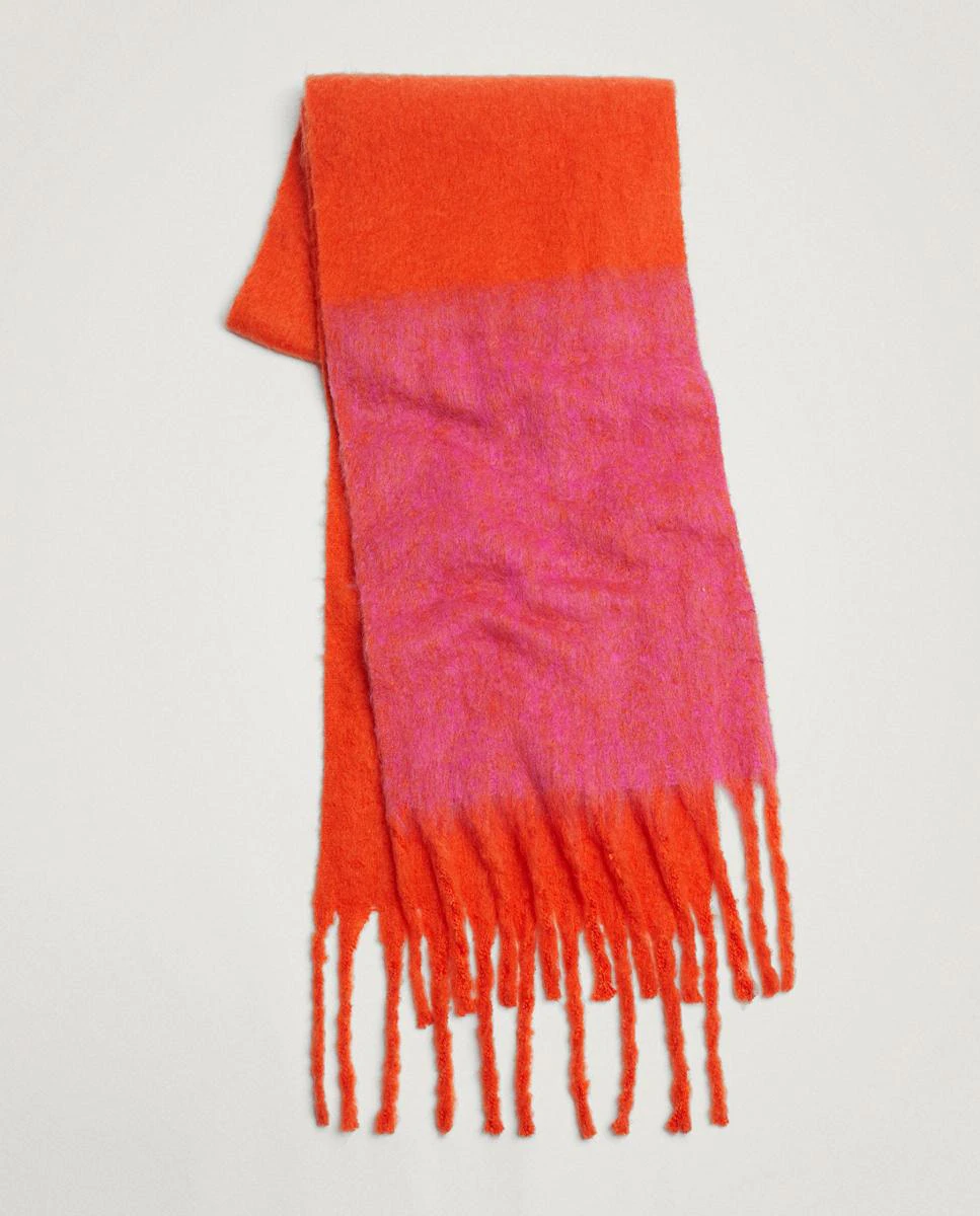Chunky scarf in red