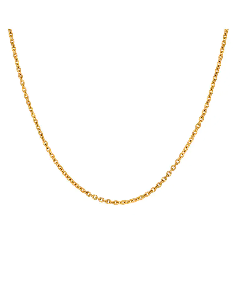 Connector collection chain in silver with basic gold finish