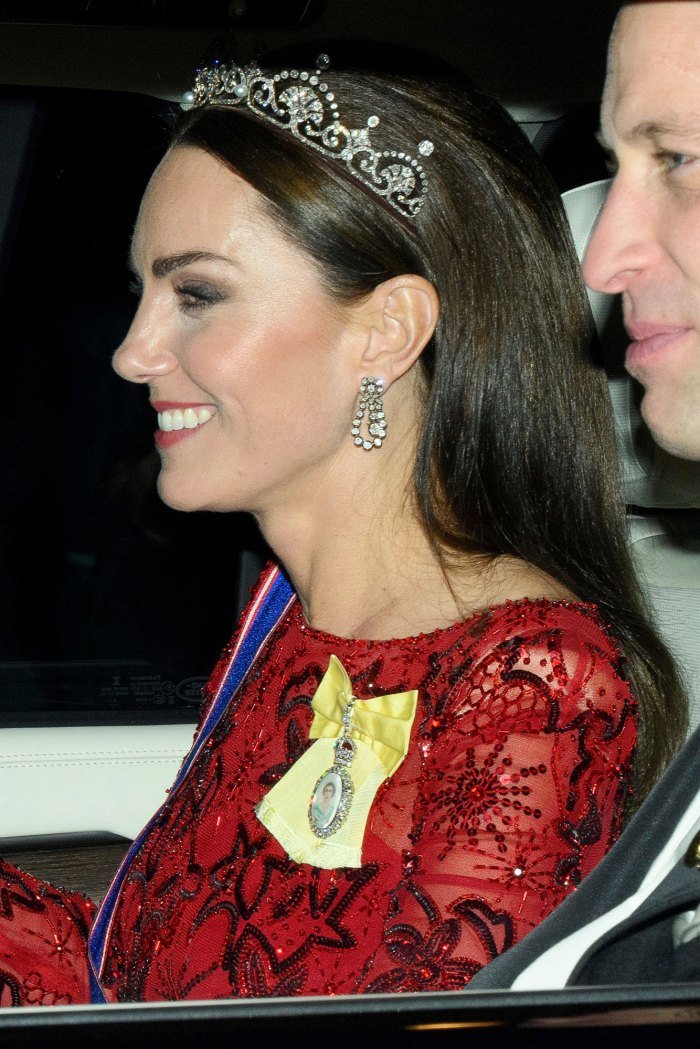 Princess Kate sparkles in lotus flower tiara for annual Diplomatic Reception with Prince William 747 Diplomatic Reception at Buckingham Palace, London, UK - 06 December 2022