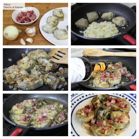 Healthy Dinner Recipe Ham Artichokes 03