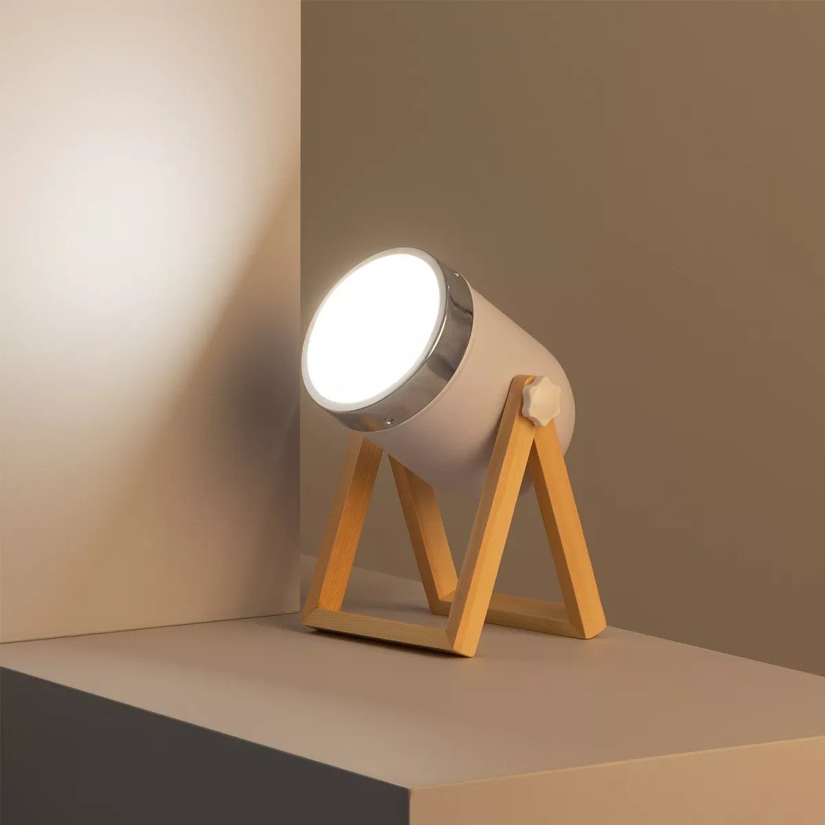 Ledkia Metal and Wood Table Lamp Galicy