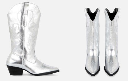 Primark Silver Cowboy Boots
