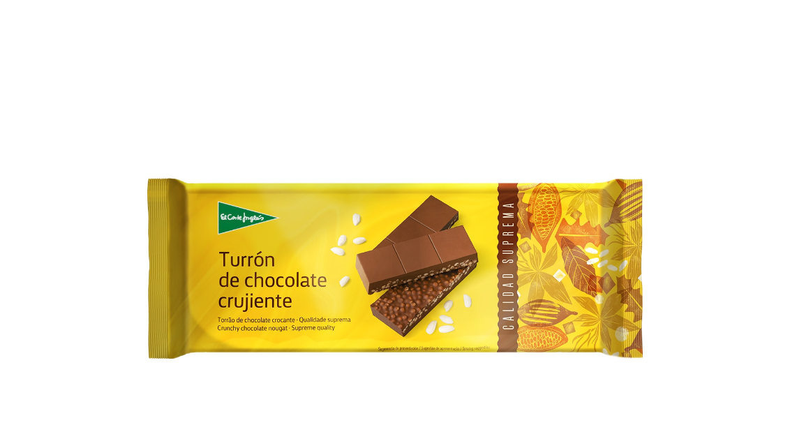 Supreme Quality crunchy chocolate nougat tablet 250 g