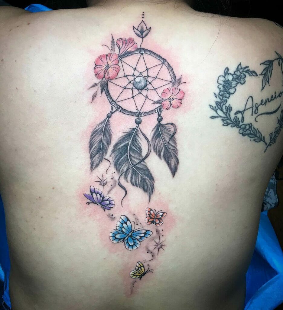 Cute dream catcher tattoo designs