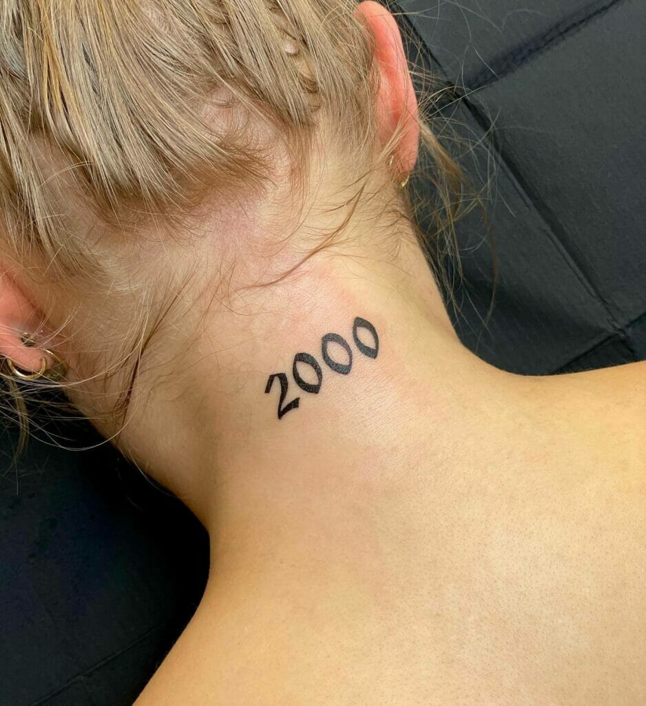 The neck line 2000 women tattoos