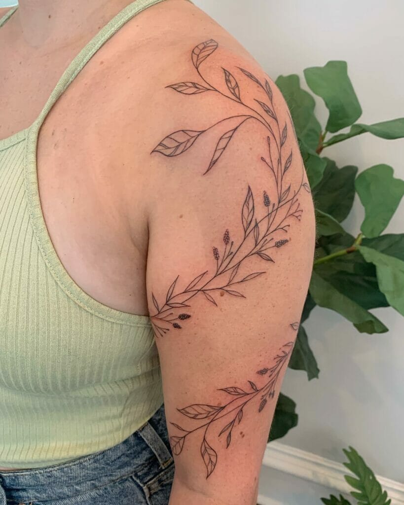 Leaf Vine Tattoo