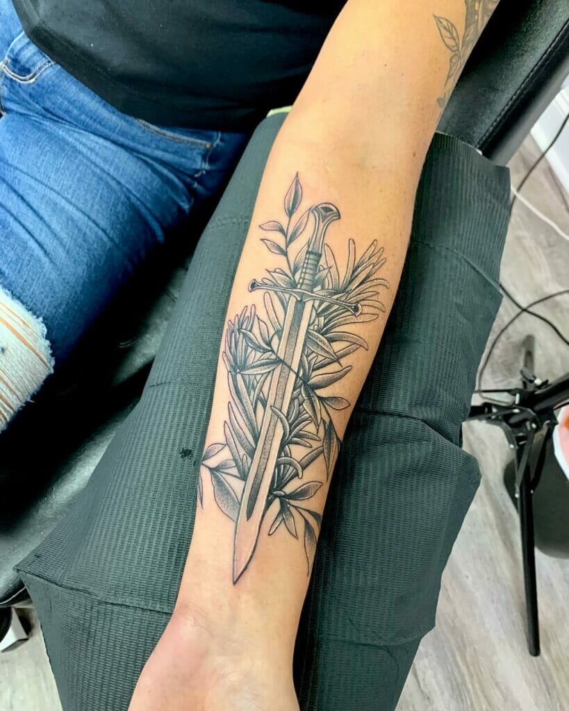 Leaf Vine Tattoo