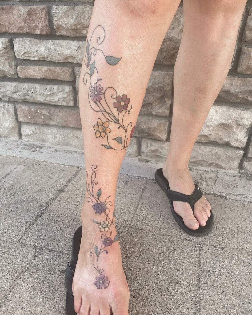 Leaf Vine Tattoo