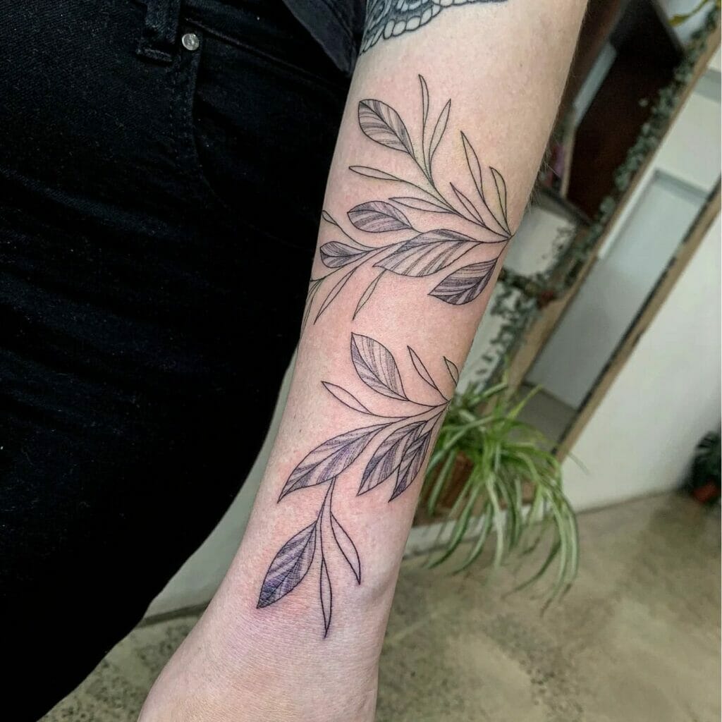 Leaf Vine Tattoo