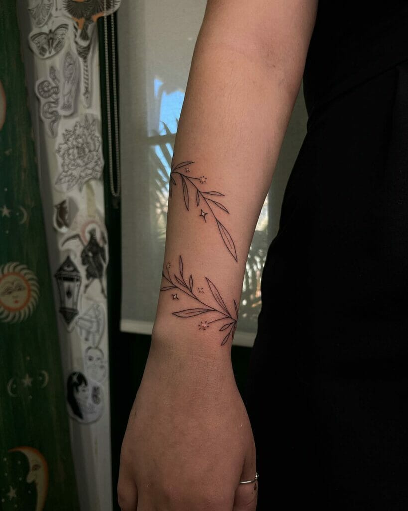 Leaf Vine Tattoo