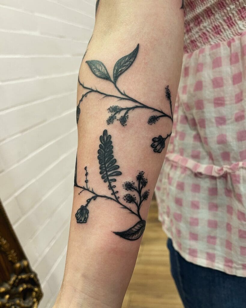 Leaf Vine Tattoo