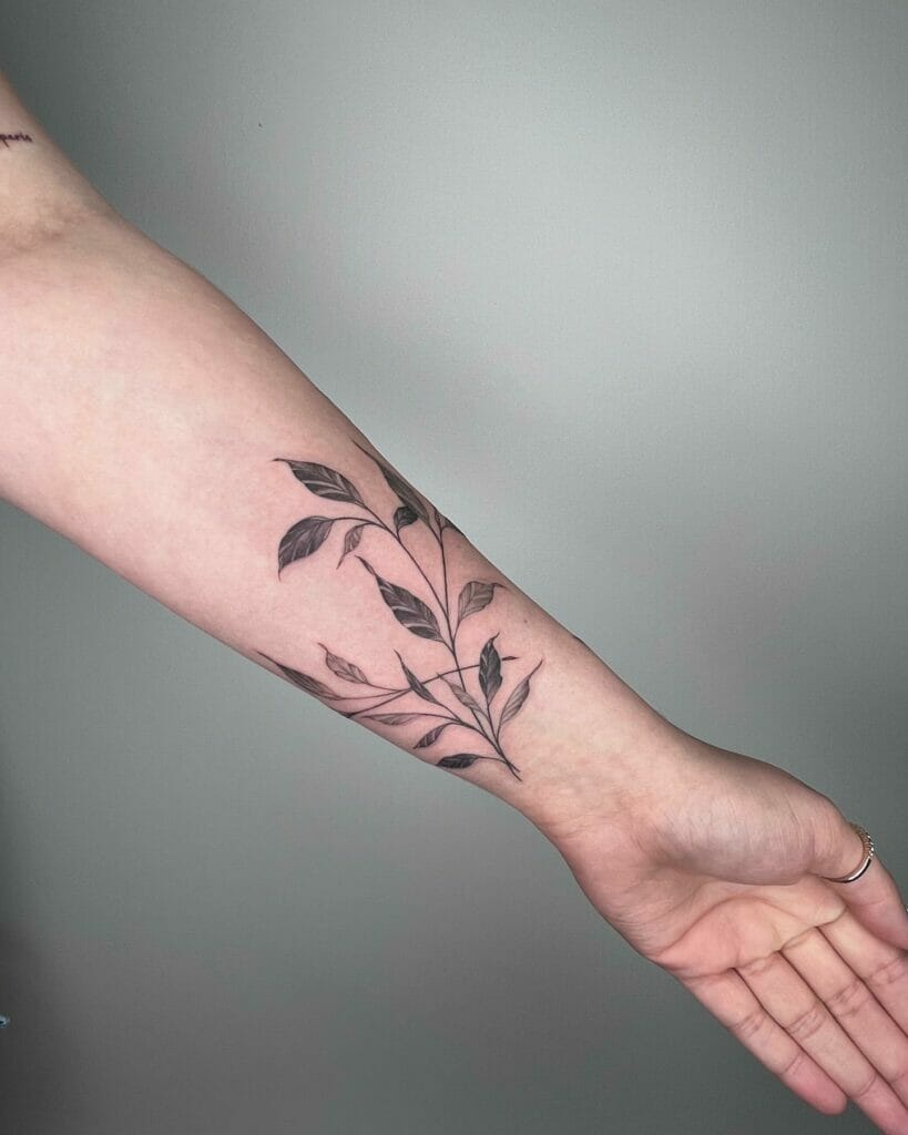 Leaf Vine Tattoo