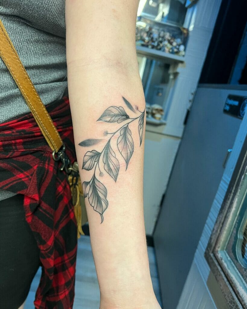 Leaf Vine Tattoo