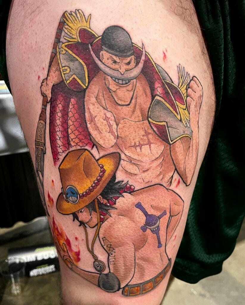 Ace Whitebeard tattoo