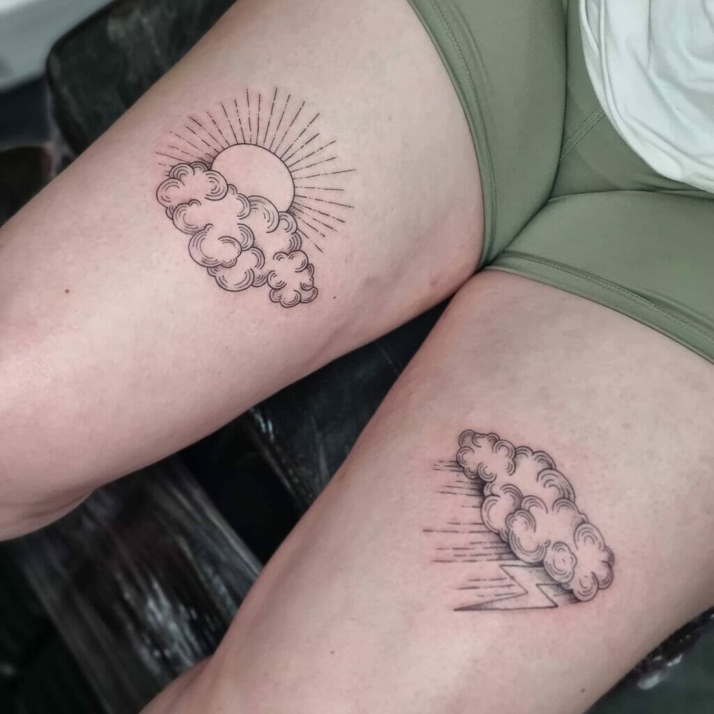 Clouds and Sunshine Tattoo