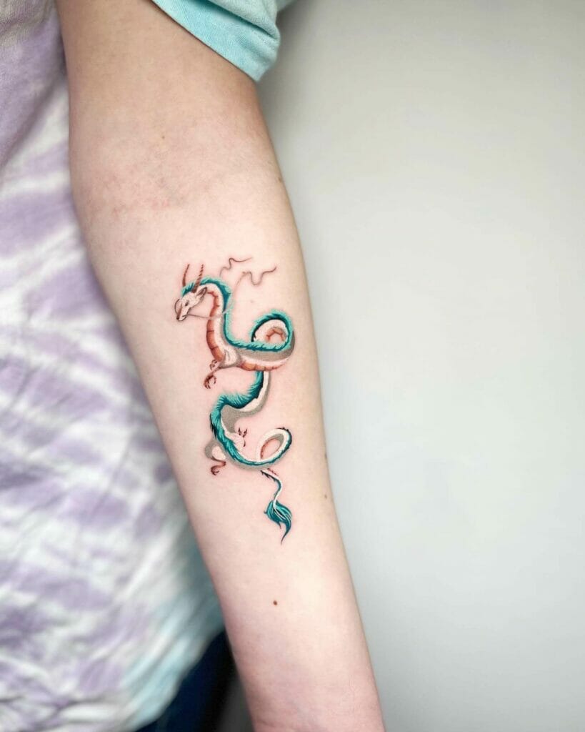 3D Haku Spirited Away Tattoo