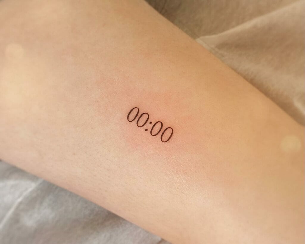 The Simplified BTS Zero O'Clock Tattoo