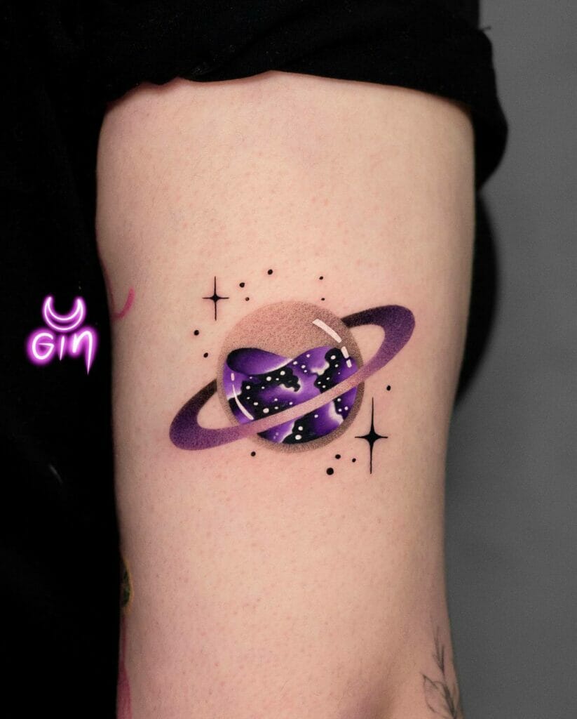 The vibrant and cute microcosm tattoo