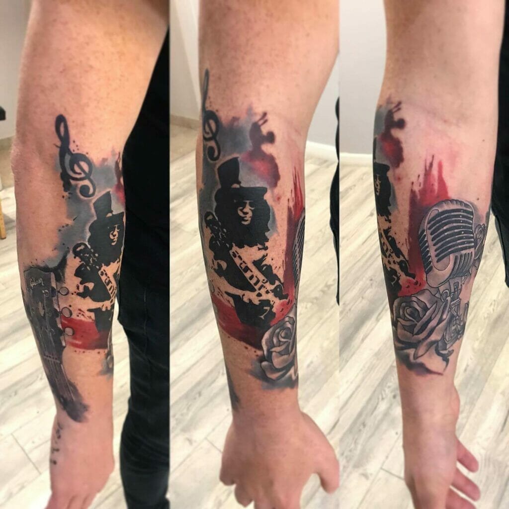 Guns N Roses music tattoos