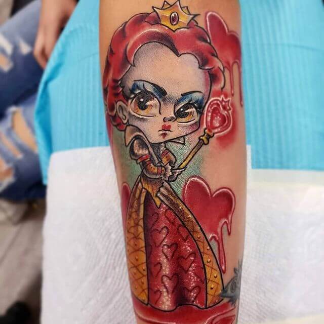 'Alice in Wonderland' tattoos of other characters